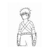 coloriage  kakashi le mentor de naruto